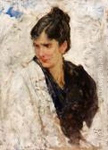 Ritratto Di Popolana - 1898/99 by Mose Bianchi