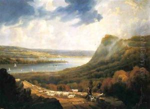 View of the Hudson River near West Point by Robert Havell, Jr.