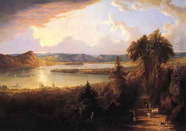 Sunset near Sing-Sing, New York - view 1