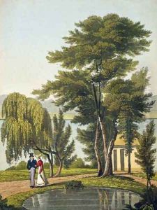 Clifton from The Naturama or Natures Endless Transposition of Views on the Thames by Robert Havell, Jr.