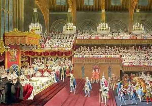 The Royal Banquet The bringing of the first Course - view 1