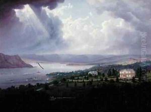 View of the Hudson River from Tarrytown Heights 2 by Robert Havell, Jr.