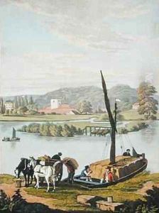 Clifton Spring from The Naturama or Natures Endless Transposition of Views on the Thames by Robert Havell, Jr.