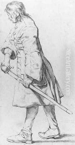 A Soldier drawing his Sable by Jan Josef, the Elder Horemans