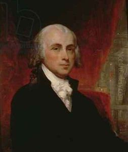Portrait of James Madison 1751-1836 by George Peter Alexander Healy