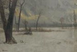 Winter Landscape by Albert Bierstadt