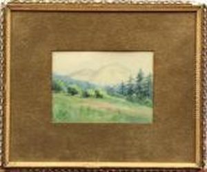 Distant Mountains by Albert Bierstadt