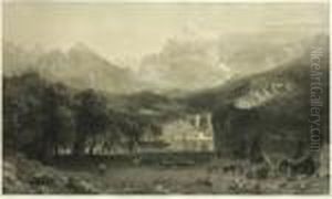 Rocky Mountains - Lander's Peak by Albert Bierstadt