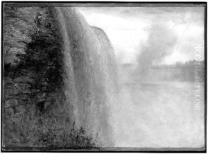 Niagara From The American Side by Albert Bierstadt