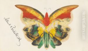Yellow Butterfly by Albert Bierstadt