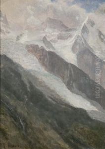 Portion Of The Jungfrau From Grindelwald by Albert Bierstadt