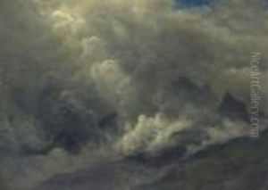 Study Of Clouds And Mist by Albert Bierstadt