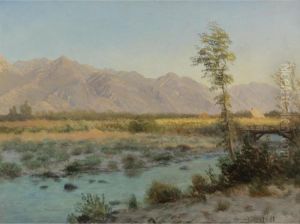 Western Landscape by Albert Bierstadt
