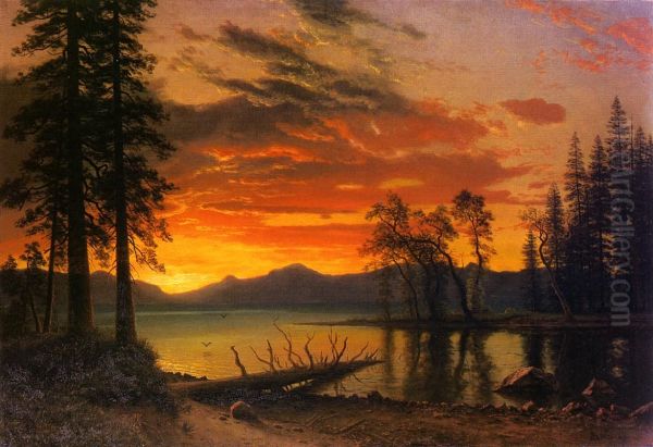 Sunset Over The River - view 1