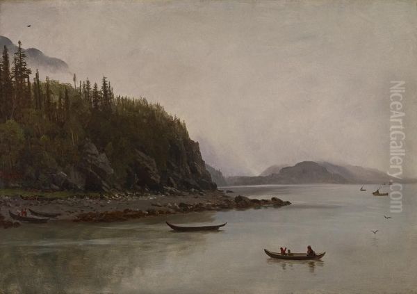 Indians Fishing - view 1