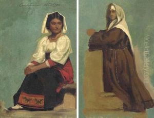 Costume Study Of A Seated Woman Costume Study Of A Seated Woman