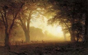 Golden Light Of California by Albert Bierstadt