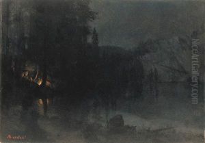Lake Angela, Summit Of The Sierra by Albert Bierstadt