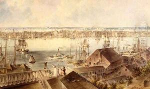 View of New York from Brooklyn Heights by John Hill