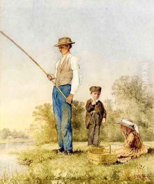 Fishing on a Lake - view 1