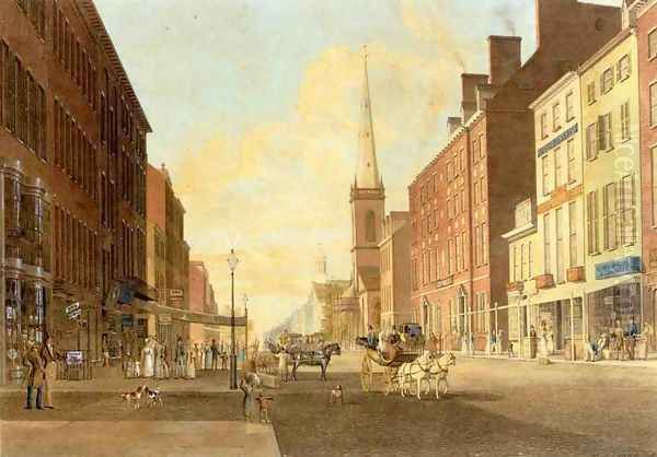 Broadway Looking South from Liberty Street - view 1