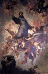 Stigmatisation of St Francis by Francisco de, the Younger Herrera