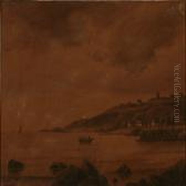 Coastal Scene In Evening Sun - view 1