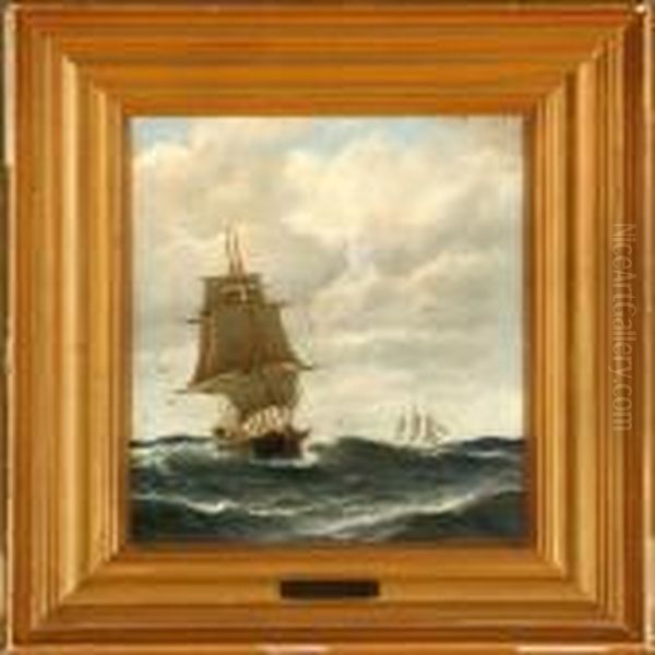 Marine With Ships In Roughsea - view 1