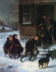 Forbidden to Go Sleigh Riding by William Hahn