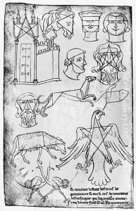 Ms Fr 19093 fol.18v Various drawings