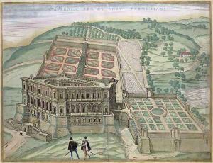 View of the Villa Farnese and the Gardens