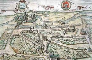View of Lowicz from Civitates Orbis Terrarum