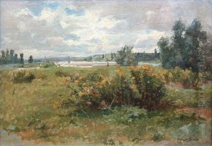 Pont De Longear Sur La Loire by Georges Binet