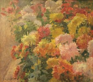 Le Parterre De Fleurs by Georges Binet