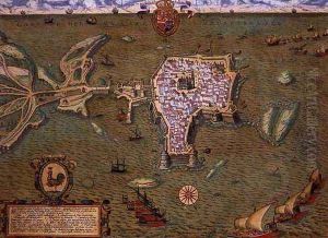 Map of Gallipoli from Civitates Orbis Terrarum
