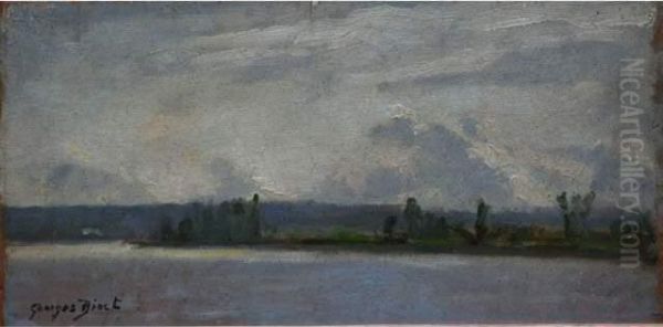 Bord De Seine Sous L'orage - view 1