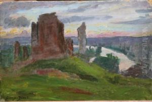 La Seine Aux Andelys by Georges Binet