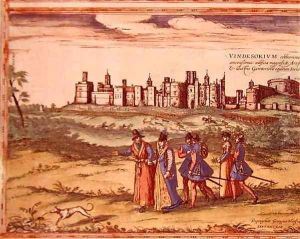 View of Windsor Castle from Civitates Orbis Terrarum by Joris Hoefnagel