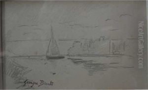 Voilier Sur La Seine by Georges Binet
