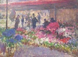 Flower Market by Georges Binet