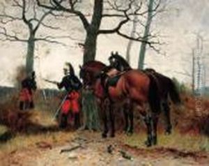 Cavalry Soldiers On Guard