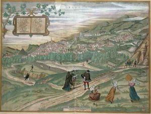 Map of Granada from Civitates Orbis Terrarum Volume I number 4
