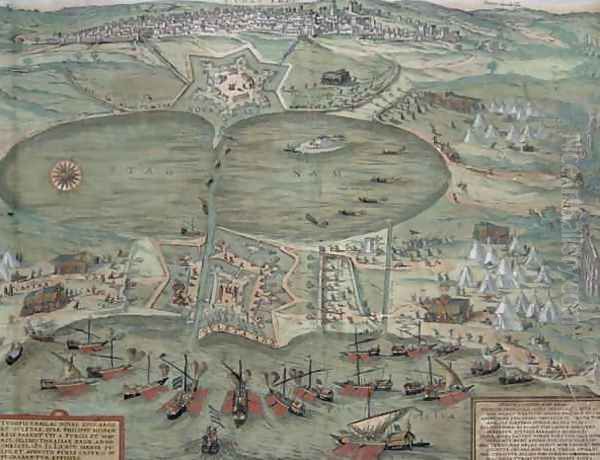 Map of Tunis from Civitates Orbis Terrarum - view 1