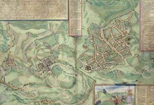 Map of Jerusalem from Civitates Orbis Terrarum 2