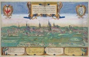 Map of Lublin from Civitates Orbis Terrarum