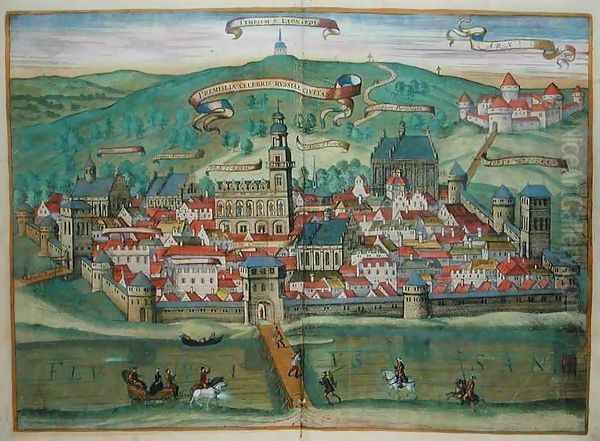 Premislia from Civitates Orbis Terrarum - view 1