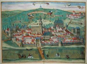 Premislia from Civitates Orbis Terrarum by Joris Hoefnagel