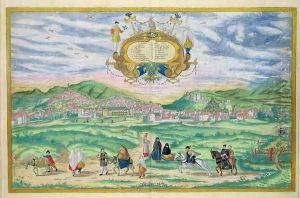 Map of Granada from Civitates Orbis Terrarum