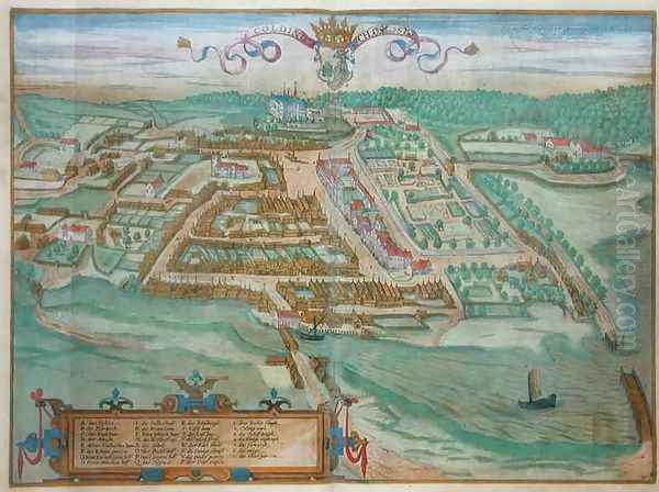 Colding from Civitates Orbis Terrarum - view 1