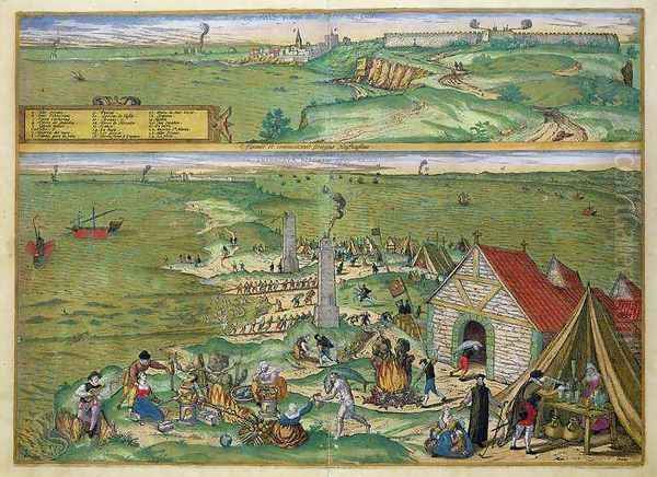 Map of Cadiz from Civitates Orbis Terrarum - view 1